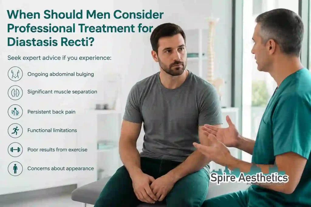 When Should Men Consider Professional Treatment for Diastasis Recti Abbotsbury?